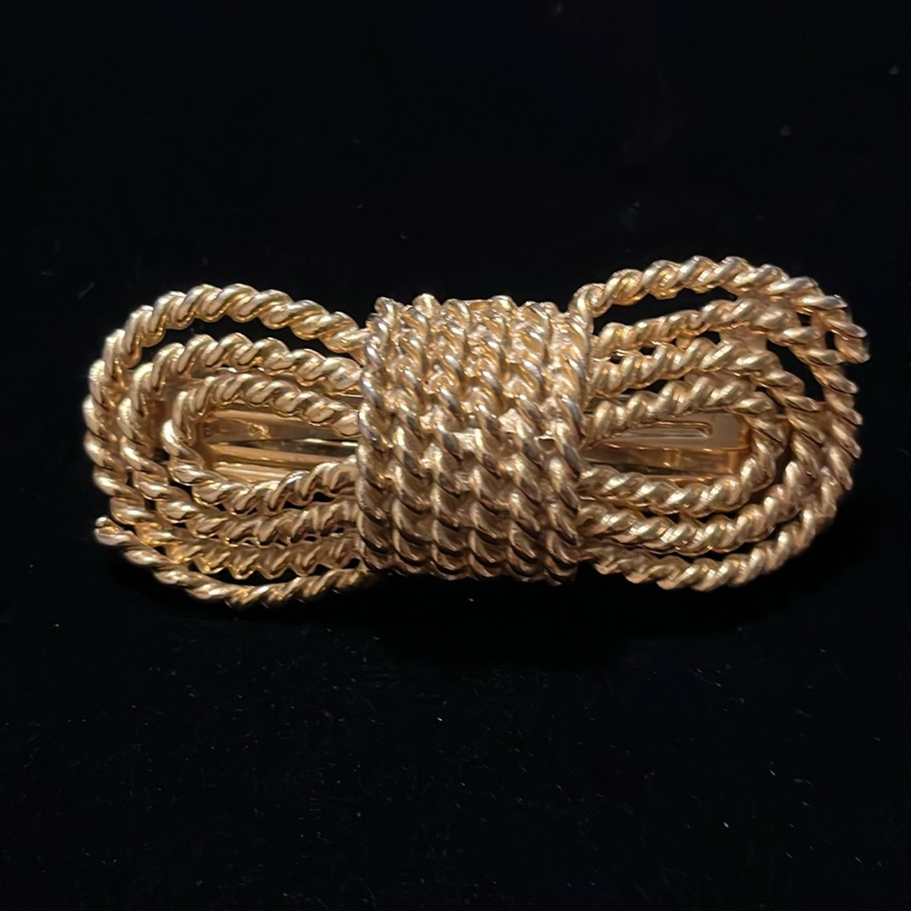 Gold Color Rope Design Hair Clip - Picture 9 of 16